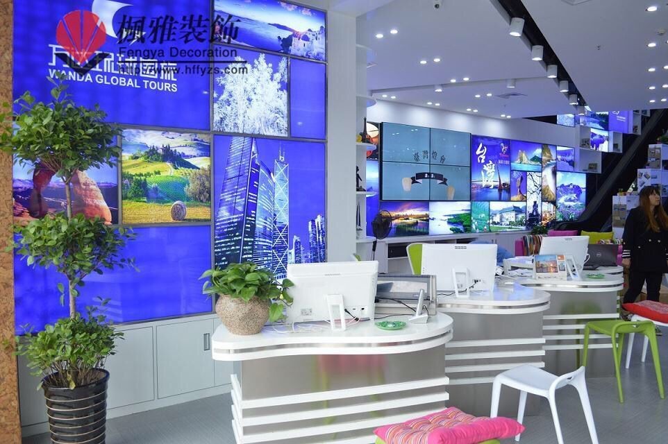 苏州环球国际旅行社装修 让您梦想起航的办公室装修旅行社装修其他工程承包图片_高清图_细节图